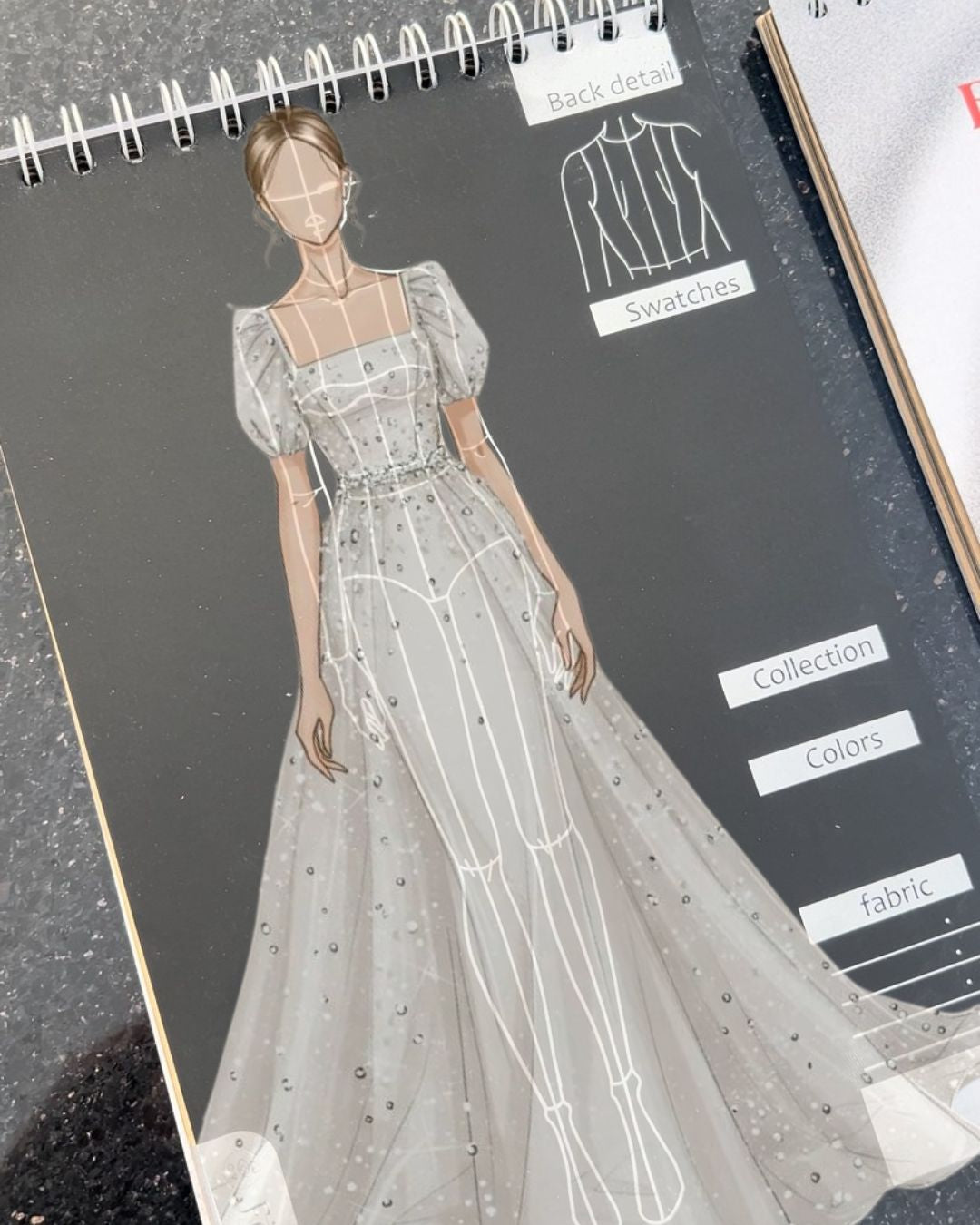 Bridal Fashion Sketch 350gm