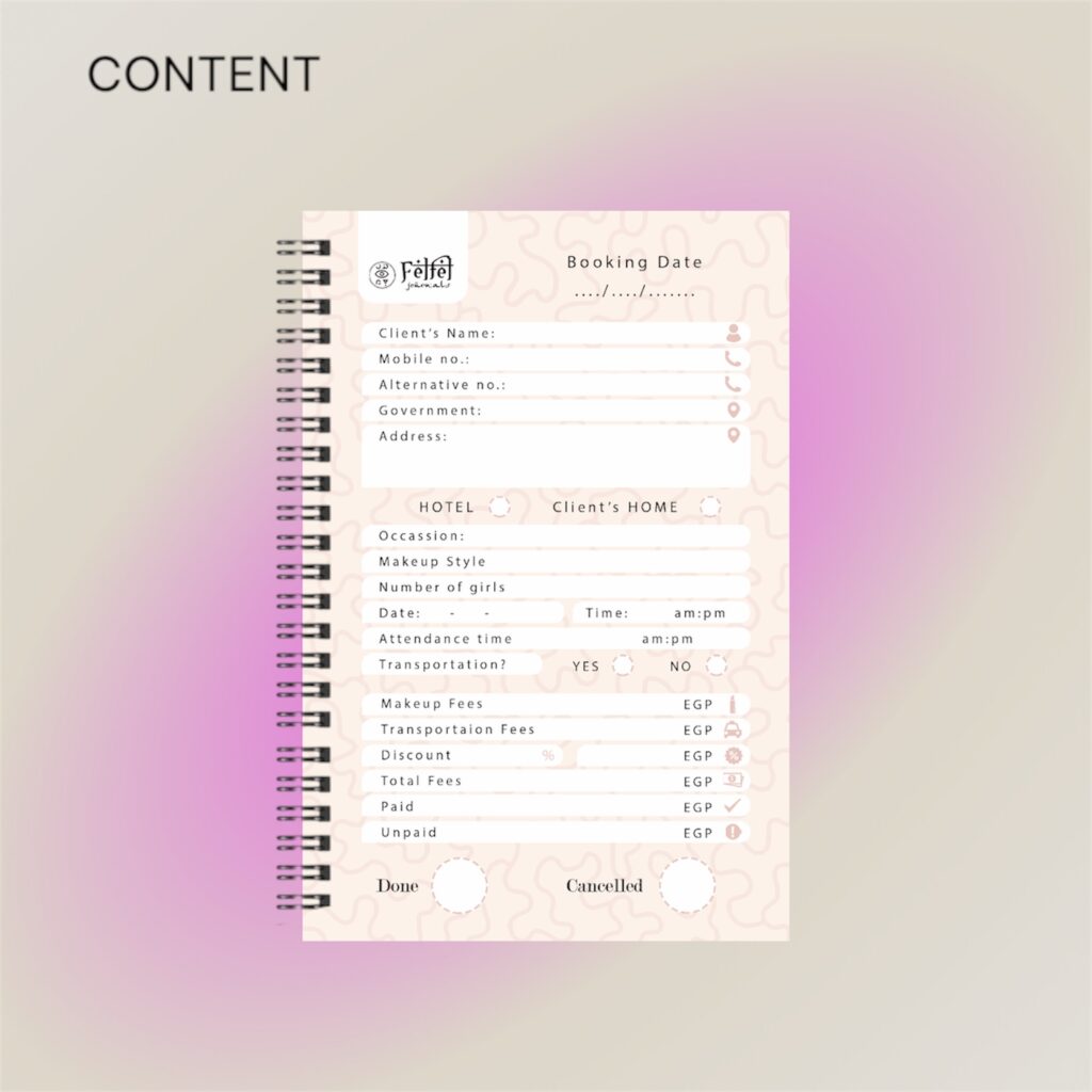 MUA Clients Organizer